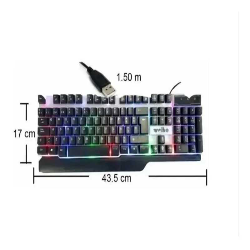 Miniatura 3 de Teclado Mecánico Negro Para Jugar